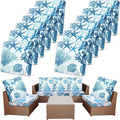 Patio Cushion Covers 12 Pack - Stretchy Waterproof Slipcovers