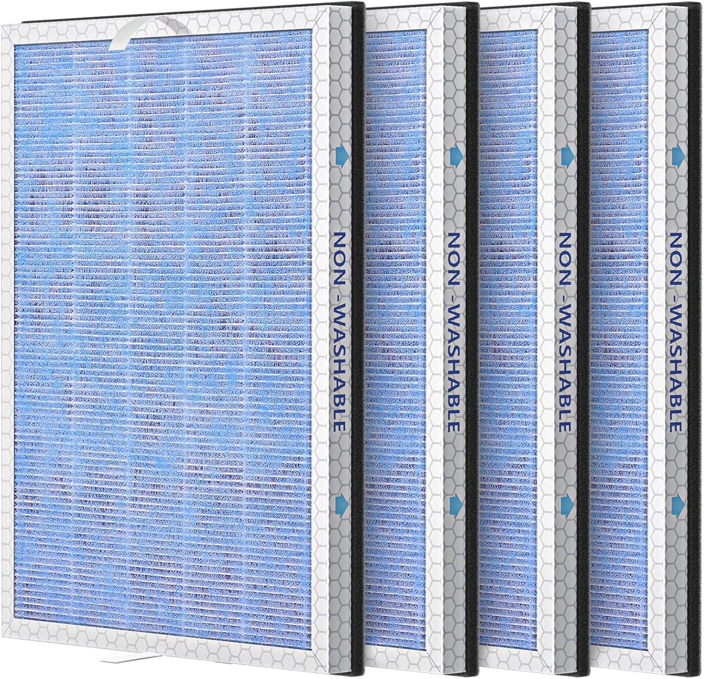 4 Pack MSA3/MSA3S HEPA Replacement Filter for Clean Air