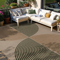 Lahome Modern Rainbow Easy Jute Rug for Stylish Living Spaces