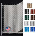 Wave Slat 4 ft Fence Slat in Gray - Single Wall Bottom Locking