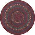 Jamestown Jute Woven Round Placemats Set of 6 15in - Durable, Vibrant