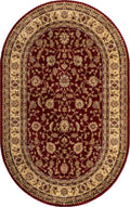 Unique Loom Voyage Collection Area Rug - St. Louis Oval 5 ft 3 in