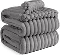 Bedsure GentleSoft Frost Gray California King Blanket - Cozy