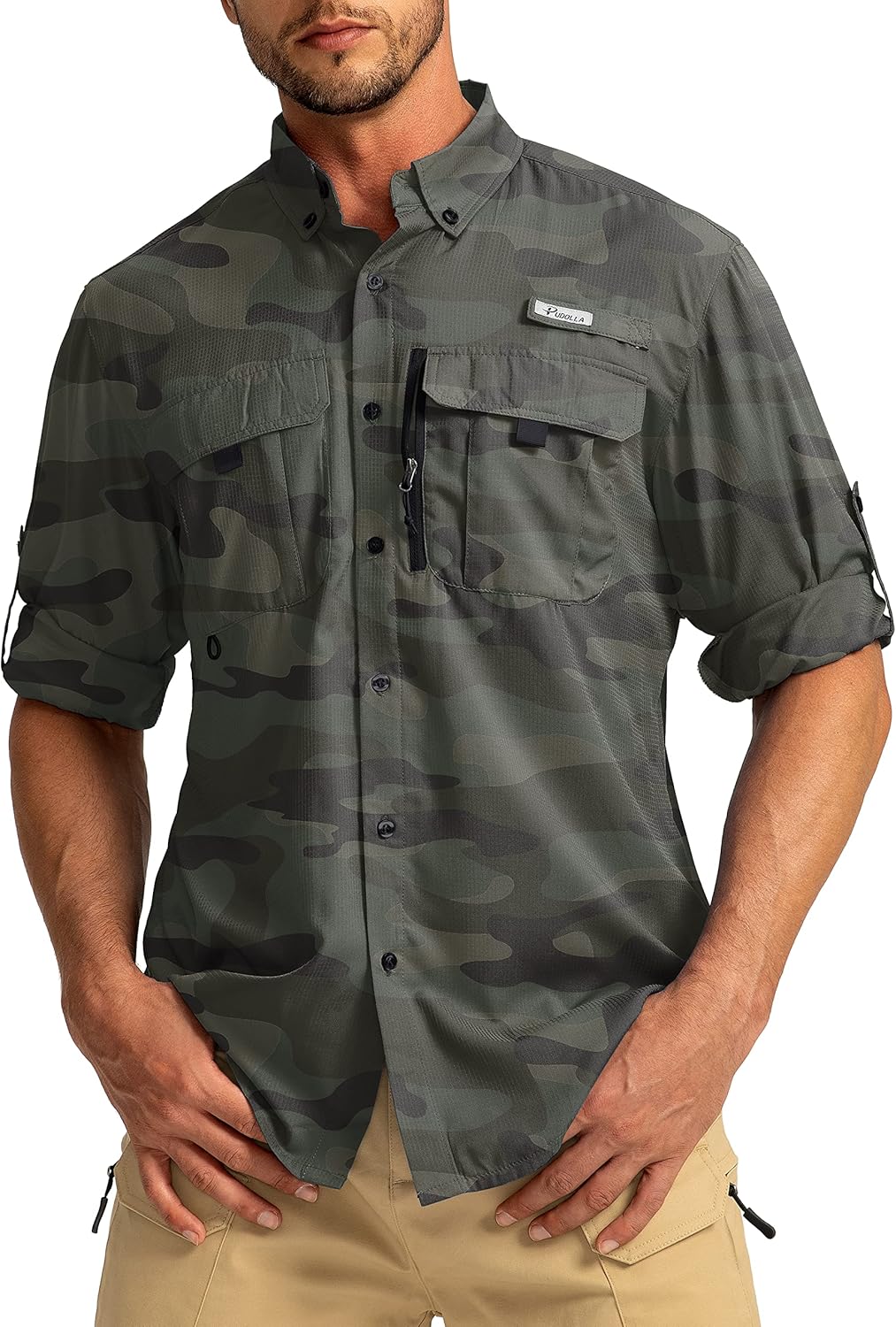 Men's Sun Protection Fishing Shirts with UPF50+ and Pockets