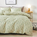 Duvet Cover King Size Cotton Floral - Lightweight Spring Comfort