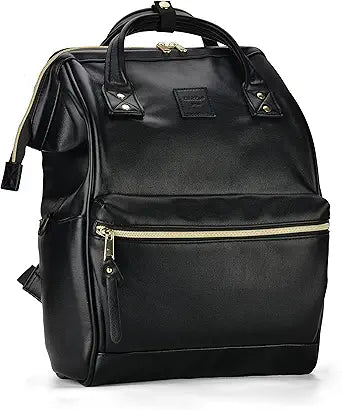 Kah&Kee Leather Backpack Diaper Bag for Travel and Work