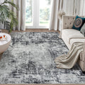 5x7 Area Rug for Living Room - Washable Low Pile Modern Rug