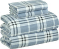 Bliss Casa 4 Piece 100% Cotton Flannel Sheets Queen Size - Warm