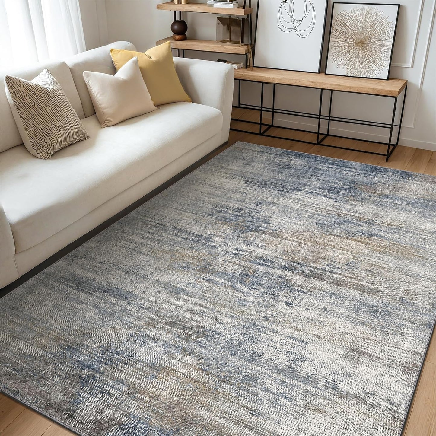 GENIMO Washable Area Rugs for Living Room and Bedroom Comfort