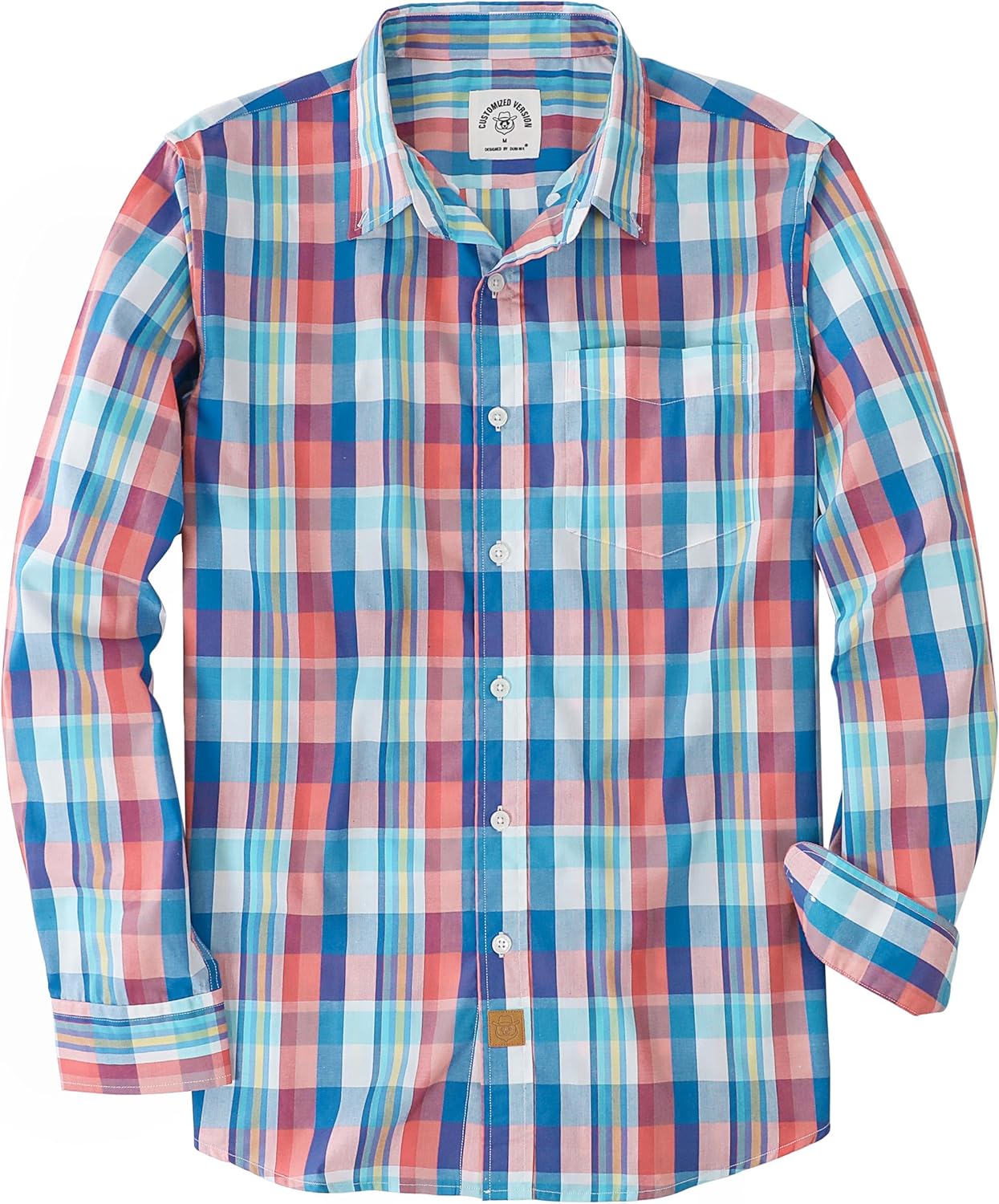 Dubinik Mens Long Sleeve Button Up Shirts for Casual Style