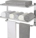 Towel Rack for Bathroom 24 in 3-Tier Wall Shelf - Compact Storage