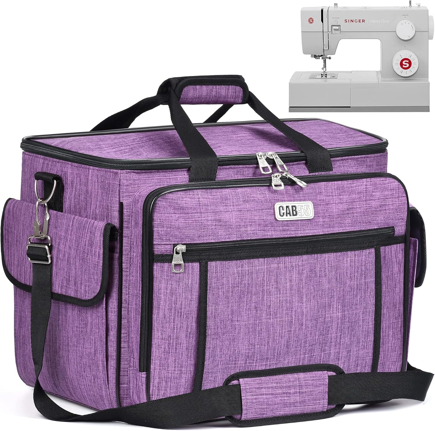 CAB55 Sewing Machine Case - Stylish Tote for Safe Travel