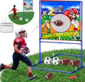 Football Toss Target and Soccer Goal Toy - 2-in-1 Kids Toss Game
