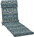 Sapphire Aurora Blue Damask Chaise Cushion 21 in x 72 in