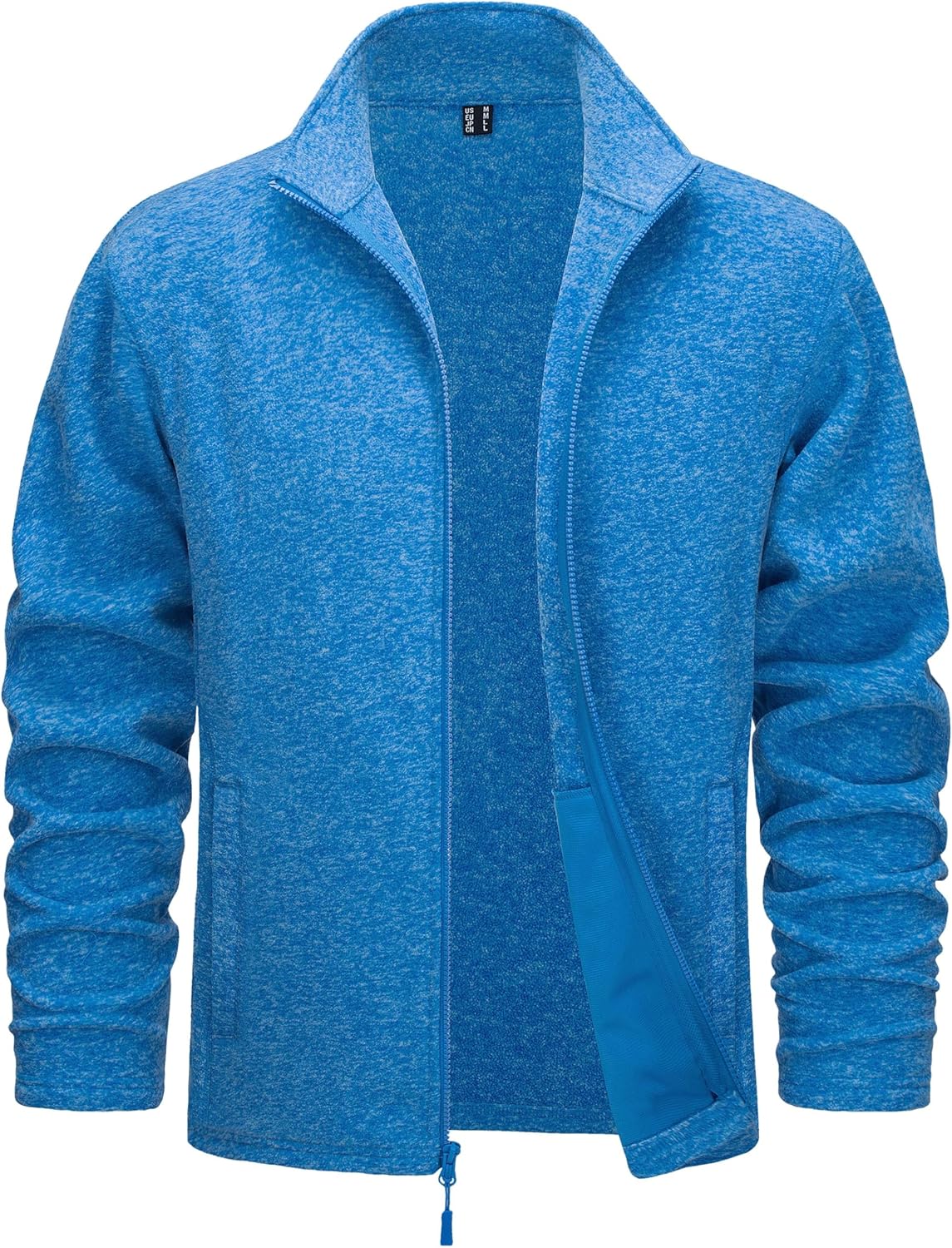 TACVASEN Men's Fleece Jackets Full Zip Lightweight Warm Coats