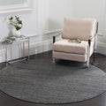 Vision Collection 8 ft Round Grey Ombre Rug - Durable, Non-Shedding