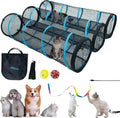 Cat Play Tunnel 3-Pack for Indoors and Outdoors - Connectable Cat