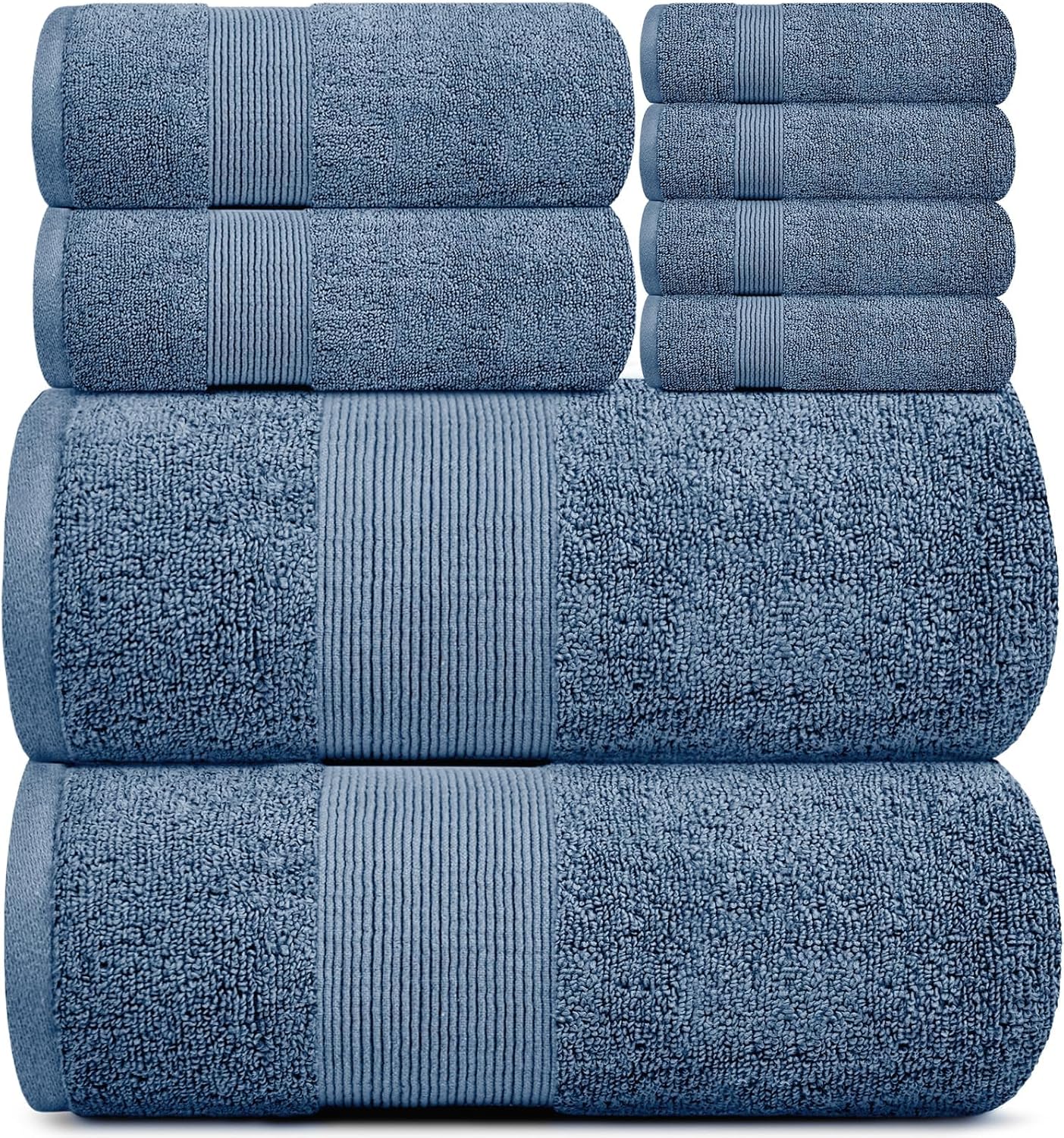 Luxurious White Classic Resort Collection Soft Bath Towel Set