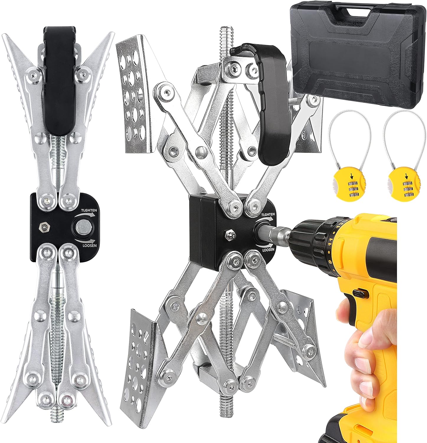 X-Shaped RV Stabilizer Wheel Chock for Secure Camping