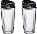 Nutri Ninja 24 oz Tritan Cups with Sip & Seal Lids - Pack of 2