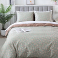 Wildflower Duvet Cover King - 100% Cotton Floral Bedding Set