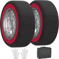 Automotive Snow Socks - Thickened Polyester Tire Covers for Winter