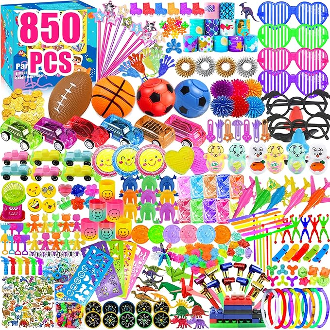850+ Pcs Party Favors for Kids - Perfect for Birthdays & More