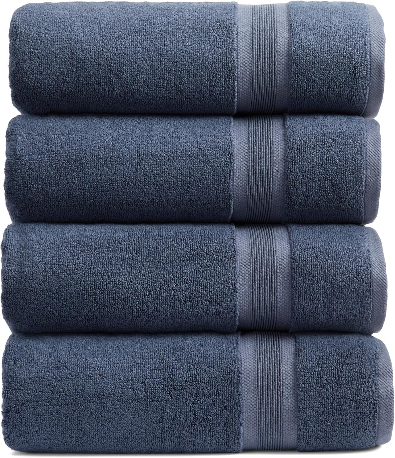 Luxury Viscose from Bamboo Bath Towel Set of 4 for Comfort