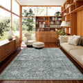 6x9 Washable Rug Vintage Boho Distressed Low Pile - Easy-Care
