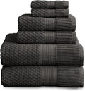 NY Loft 100% Cotton Towel Set 6 Piece - Soft, Quick-Dry Towels
