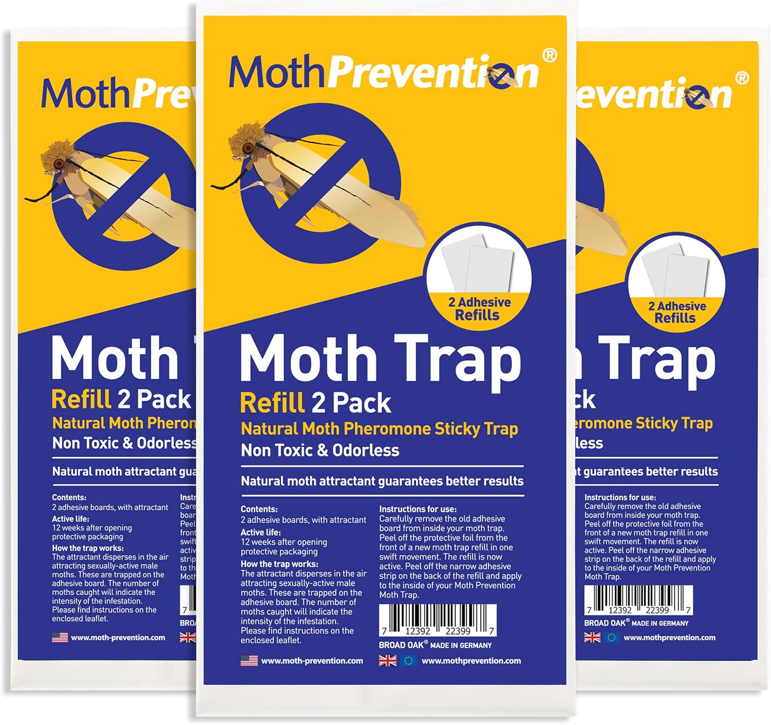 Clothes Moth Trap Replacement Strips for Effective Moth Control