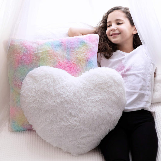 Perfectto Set of 2 Decorative Throw Pillows for Girls Rooms