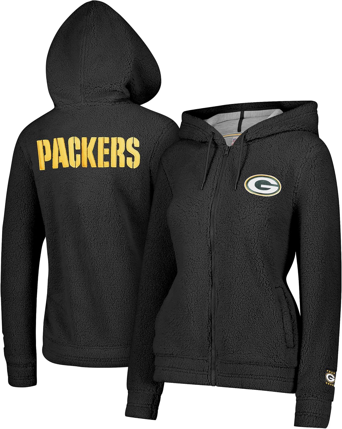 Ultra Game Women's NFL Super Soft Sherpa Full Zip Hoodie