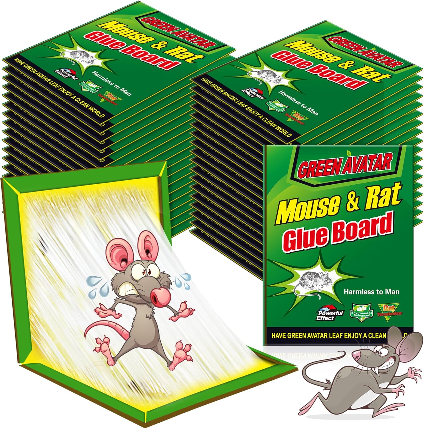 Ezoon 36 Pack Large Mouse Glue Traps for Effective Pest Control