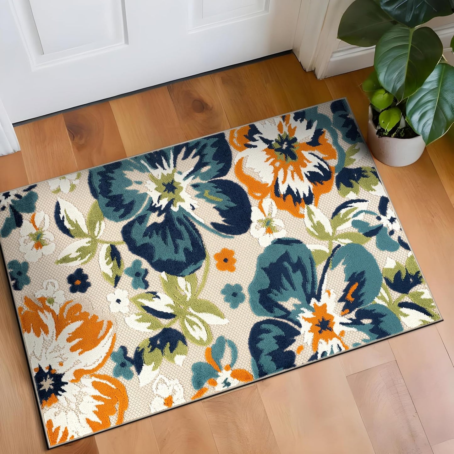 Rugshop Multi Bergamo Floral Indoor/Outdoor Runner Rug Review