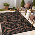 Outdoor Area Rug 6x9 Waterproof Reversible Patio Rug - Durable & UV