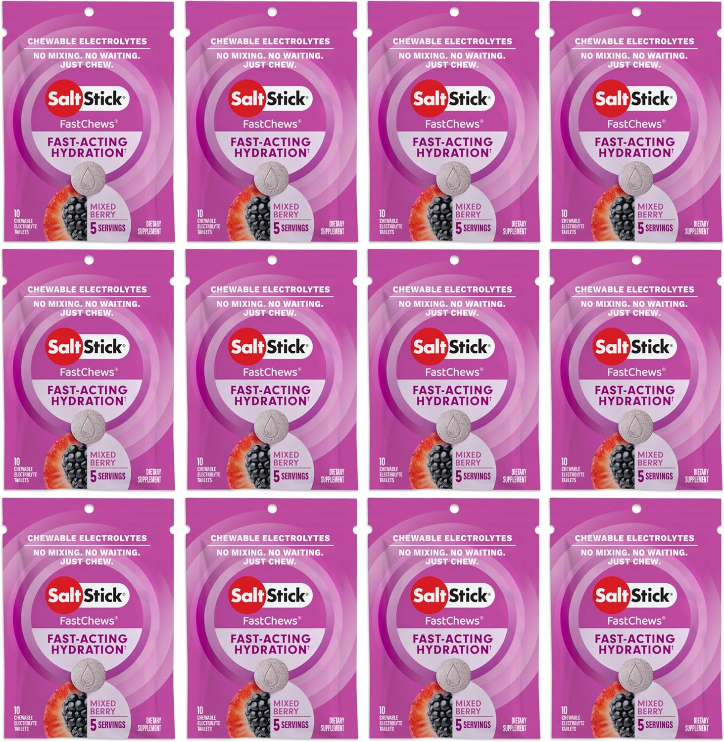 SaltStick Electrolyte FastChews for Quick Hydration Relief