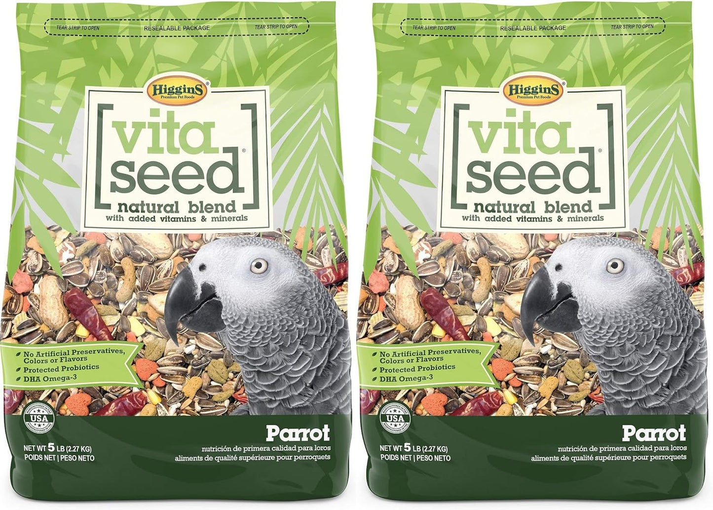 Higgins 2 Pack of Vita Seed Natural Blend Parrot Food Review