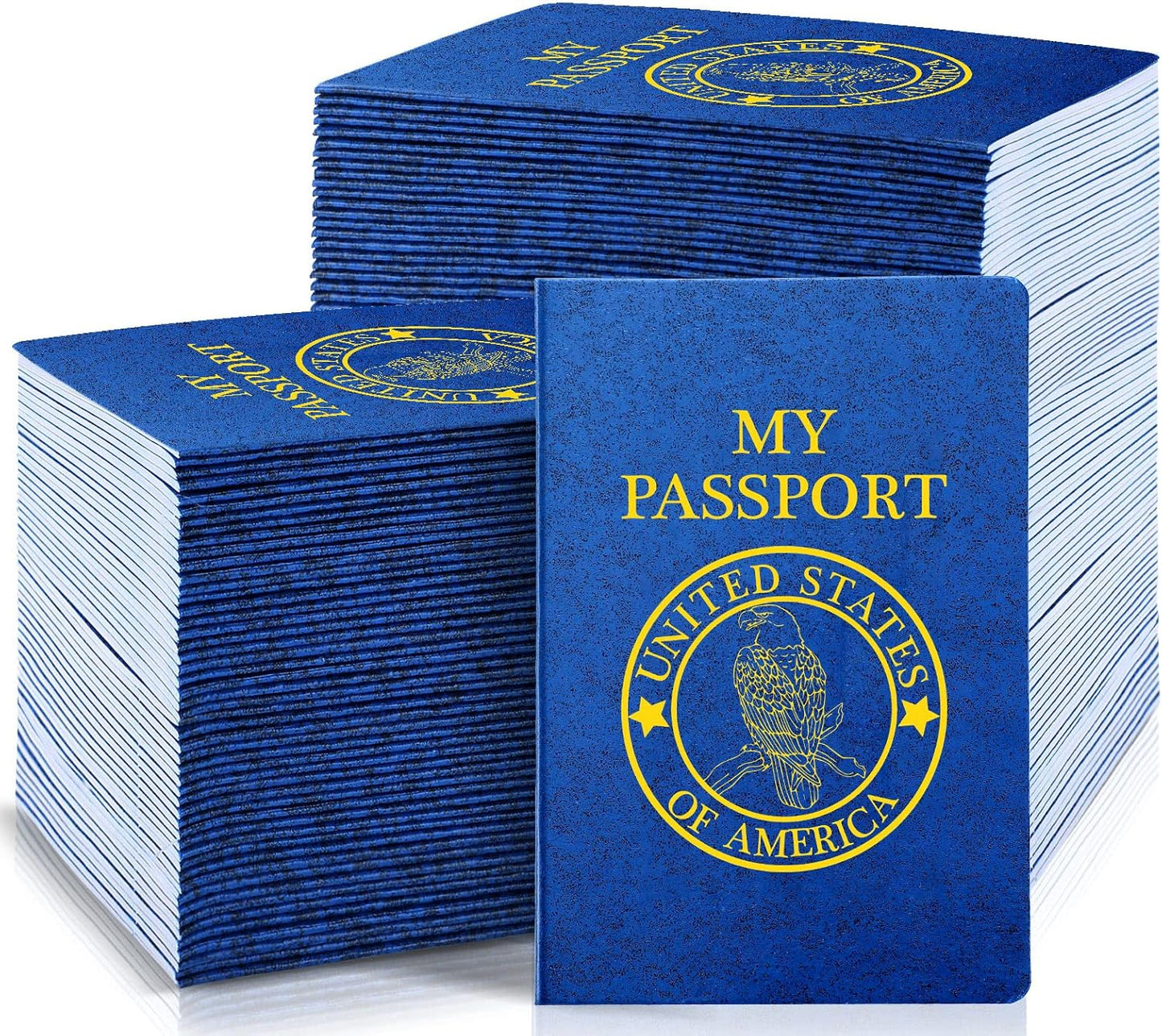 Woanger 100 Pcs Blank Passport Book for Kids' Pretend Play