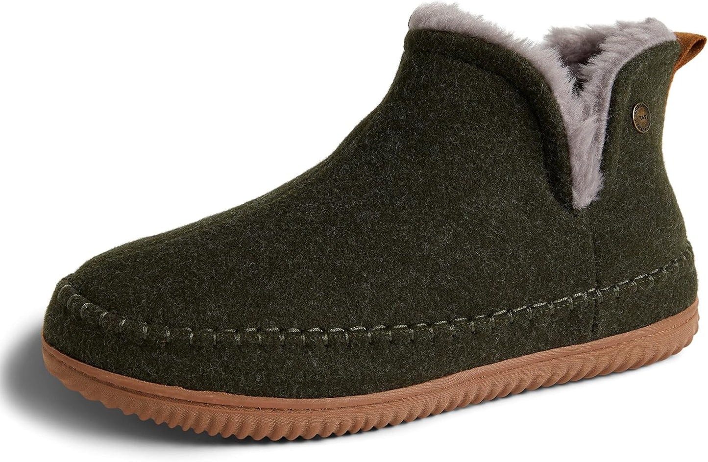 Dearfoams Men's Alpine Brixen Comfort Boot for Indoor/Outdoor Use