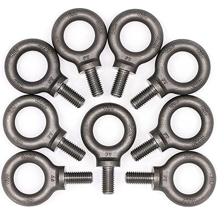 9 Pcs Lifting Shoulder Eye Bolts 1/2in for Heavy Duty Use