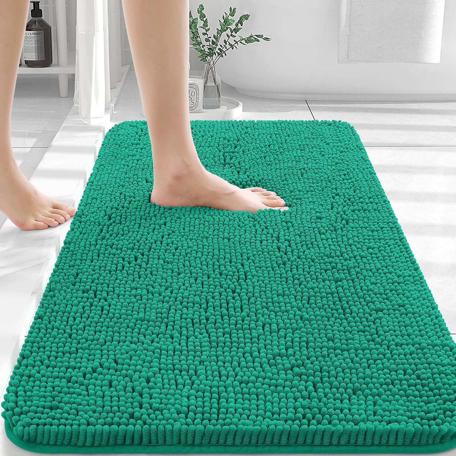 OLANLY Extra Soft Chenille Bath Rugs for Ultimate Comfort