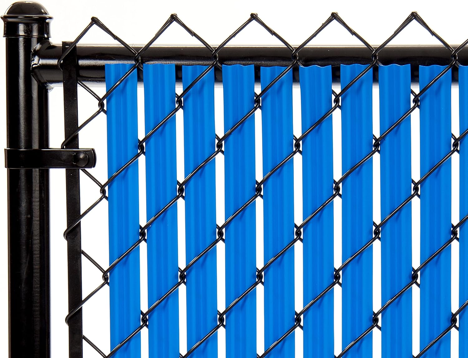 Royal Blue Single Wall Bottom Locking Privacy Slats for Fences
