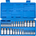 NEIKO 10388A 33-Piece Hex Bit Socket Set - S2 Steel Durability