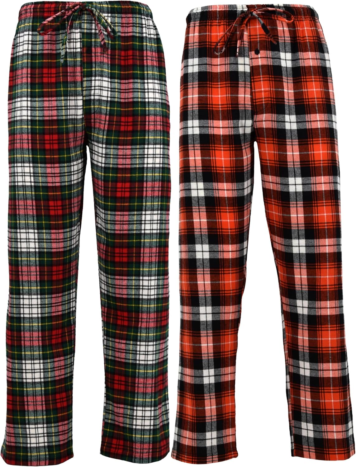 Andrew Scott Men's Cotton Super Soft Flannel Pajama Pants 2 Pack