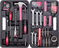 Cartman 148Piece Tool Set General Household Hand Tool Kit - Pink