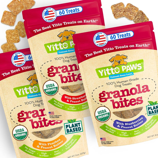 Organic Dog Treats Crunchy Vegan Biscuits for All Breeds