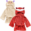 Sunny zzzZZ 2 Pack Baby Animal Face Robe - Cozy Baby Essential!