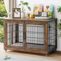 Stylish Dog Crate Furniture with Cushion for Large Dogs