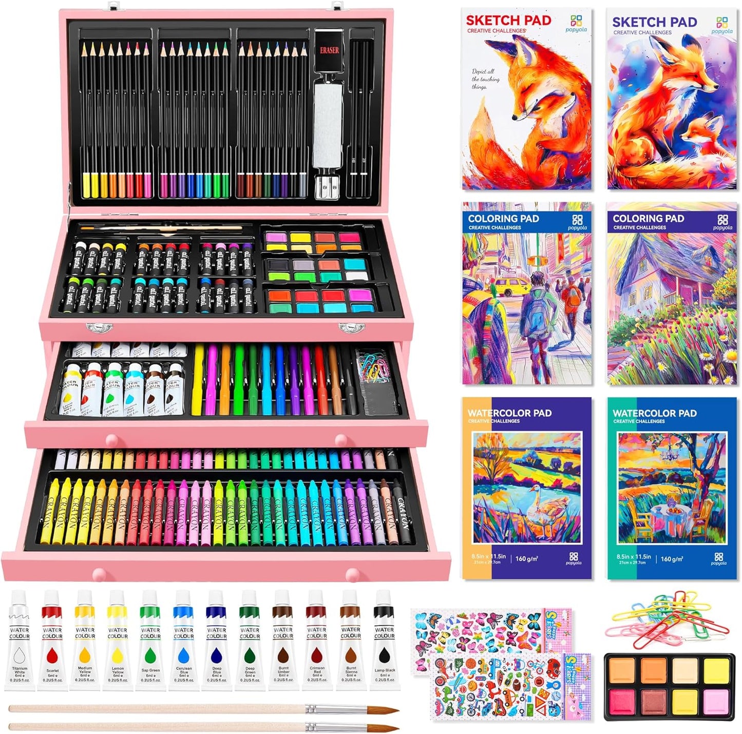 269 Piece Deluxe Art Set for Creative Artists and Kids